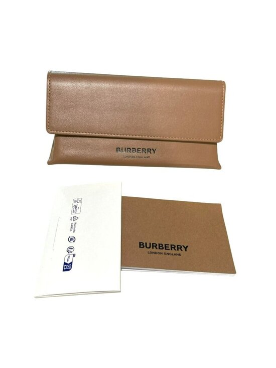 Burberry Gold Frame Hexagonal Sunglasses Brown Gradient Lenses New